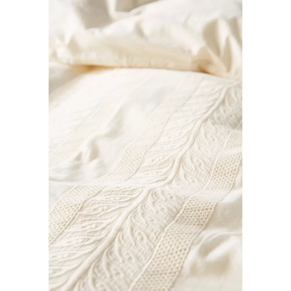 ‼️NOT FOR SALE‼️Anthropologie Embroidered Cantrelle Duvet Cover